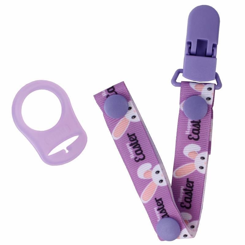 

1 шт. детские зажимы для соски-пустышки для мальчиков и девочек, фиксирующие ремни и силиконовые прокладки, наборы двух регулируемых длин, мультяшные картинки прорезывания зубов