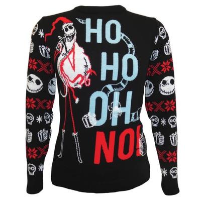 Nightmare Before Christmas Unisex Adult Ho Ho Oh No Knitted Sweatshirt