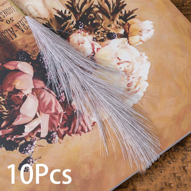 10pcs Faux Pampas Wedding Home Decoration Fake Plant Fluffy Silk DIY Reed Simulated Artificial Flowers Pampas Grass