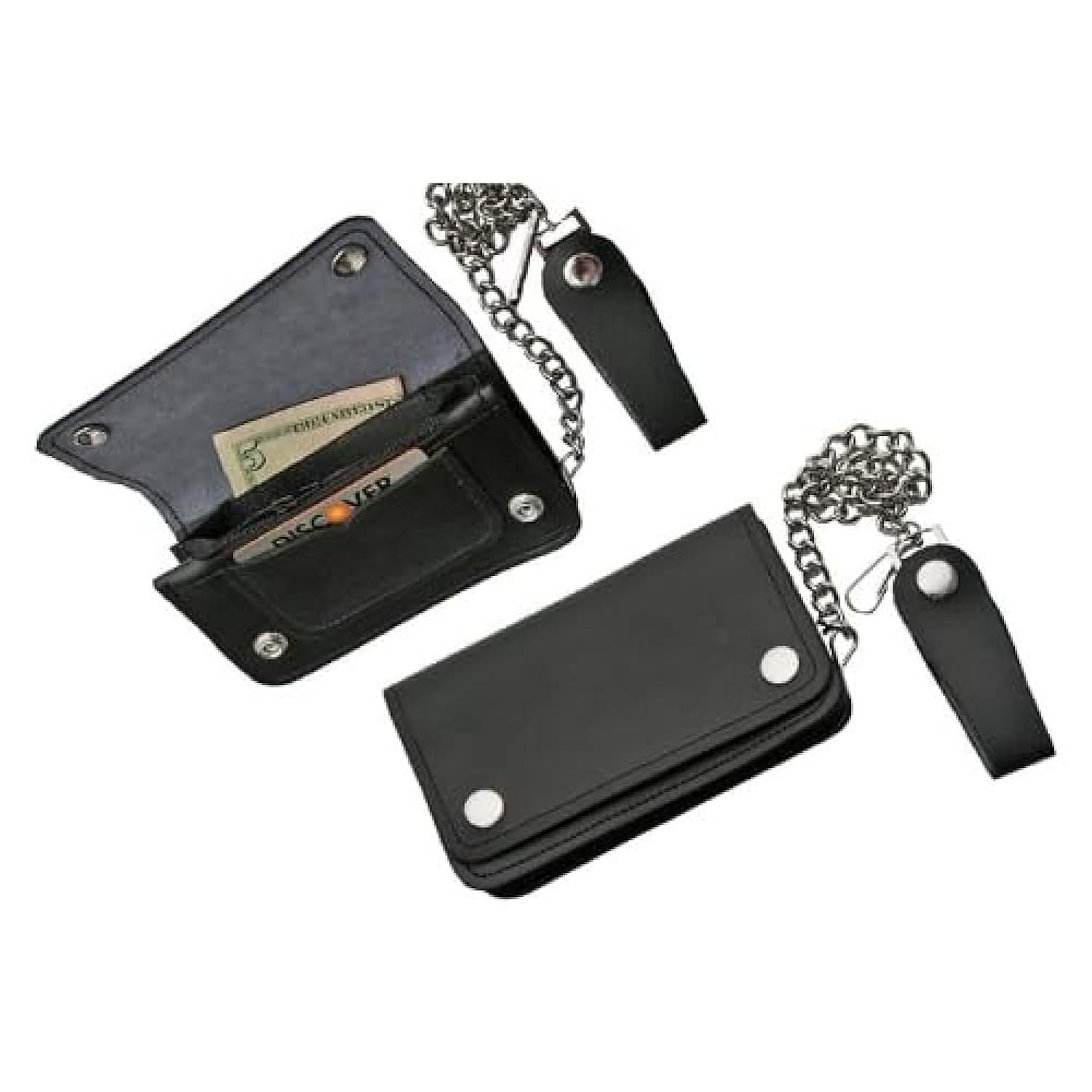 

SZCO Supplies Biker Black Wallet, Small, чорний