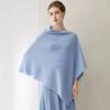 Kangsai Women's Cashmere Shawl: One-Shoulder Irregular Knit Cape Cardigan for Spring & Autumn