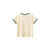 27Kids Children's Clothing Summer Kids Letter Print Short-Sleeve T-shirt Tops Boys Pure Cotton Clothes Baby Bottoming Shirt