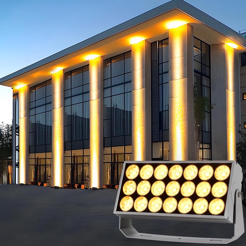 Long-Range Waterproof Wall Washer Spotlight for Hotel Exterior Lighting