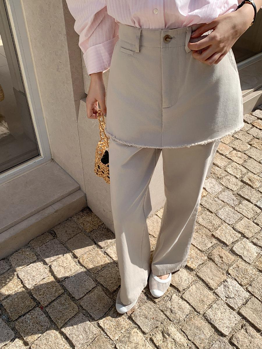 

Jump Orange 2026 Women s Korean-Style High Waist Casual Pants - Spring Collection, Butt Cover, Straight Long Fit Small хаки
