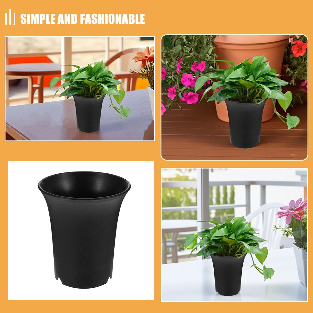 10 szt. Wysokiej jakości plastikowe doniczki na rośliny Okrągłe pojemniki na kwiaty do roślin domowych Sukulent Kaktus Bonsai Zestaw startowy dla hodowców