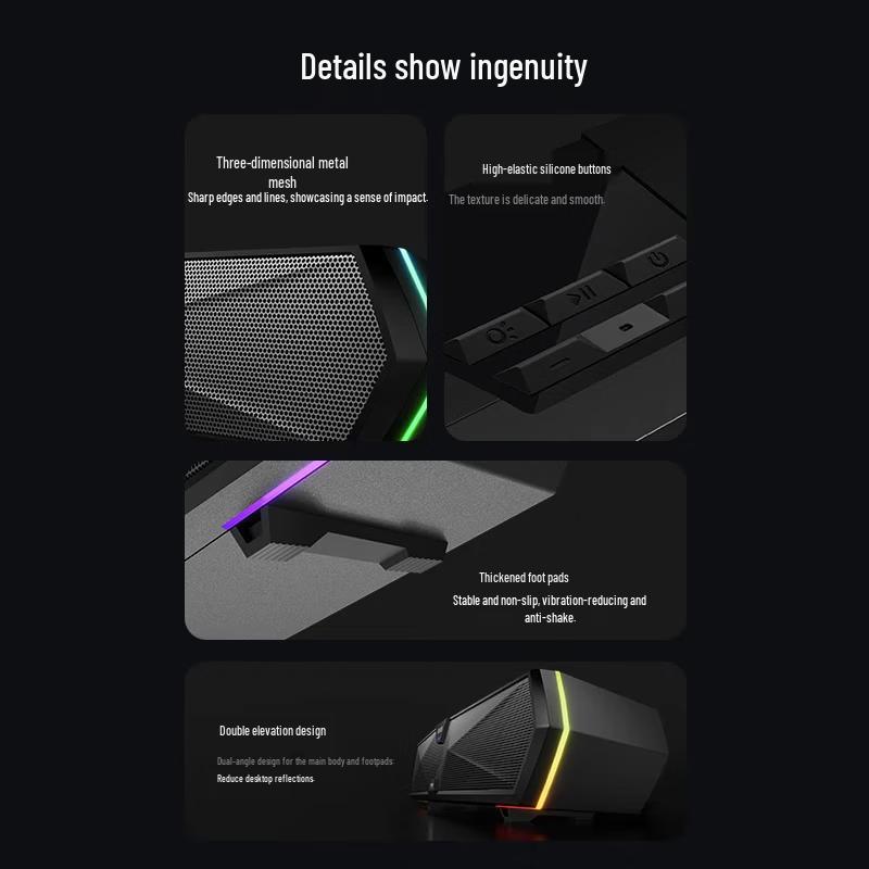 Edifier M30 Plus Desktop Bluetooth Gaming Speaker with RGB Light CN plug (adapter included) (CN version)
