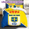 Biancheria da letto con motivo Real Oviedo, Set piumone Copripiumino Federa Regalo di Compleanno per la Casa (1*copripiumino+2*federe,senza imbottitura)