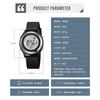 SKMEI 2094 Stoßfest reloj mujer Hintergrundbeleuchtung Display Countdown Digitale Uhren Damen Stoppuhr Lady Armbanduhr 50M Wasserdicht