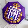 1 PC Automatic Folding Umbrella - Royal Sporting Club Anderlecht Pattern, Portable & Foldable Design with 8 Ribs, Christmas Birthday Gifts