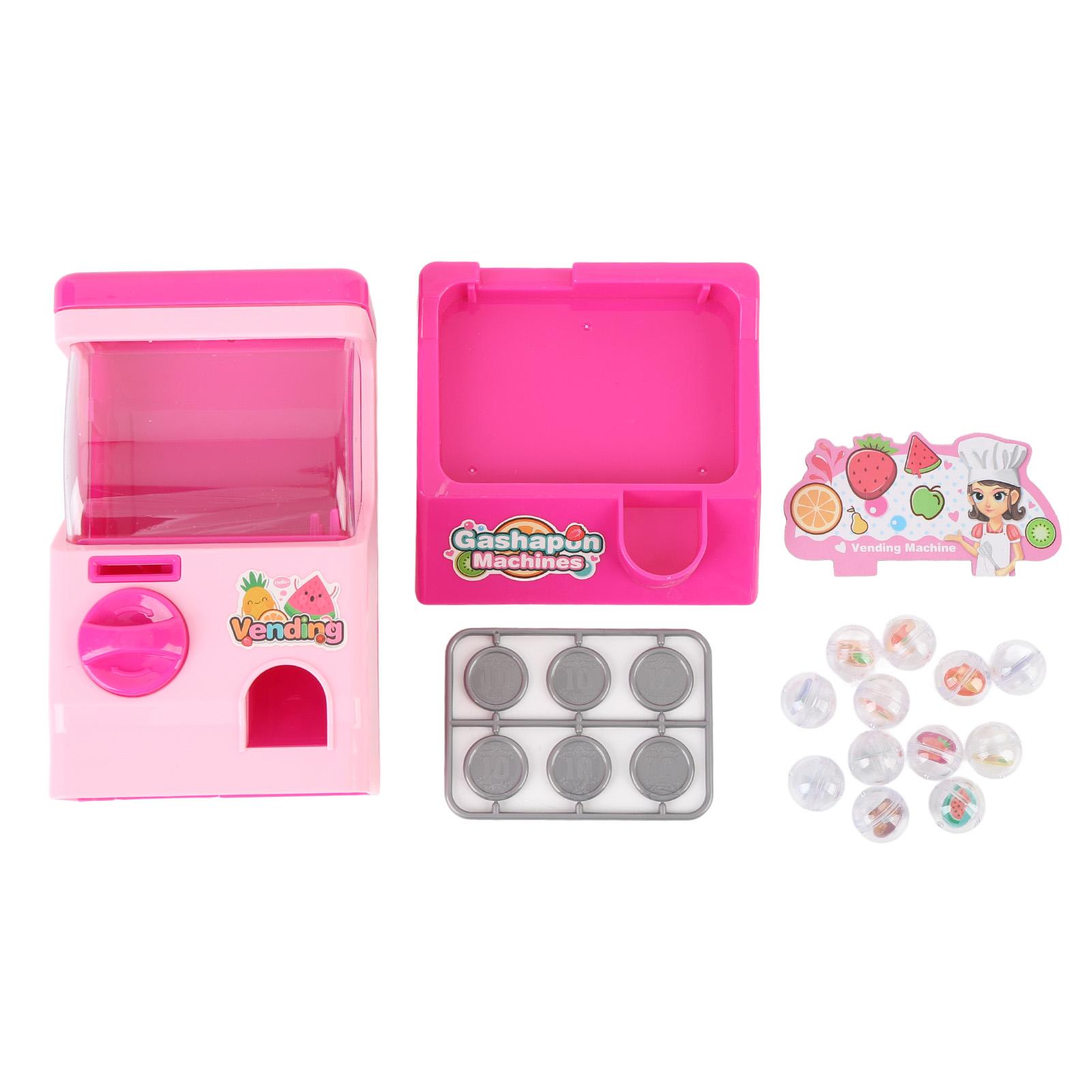 

Miniature Capsule Machine Capsule Vending Machine Toy Children Desktop Educational Toy for Boys and розовый