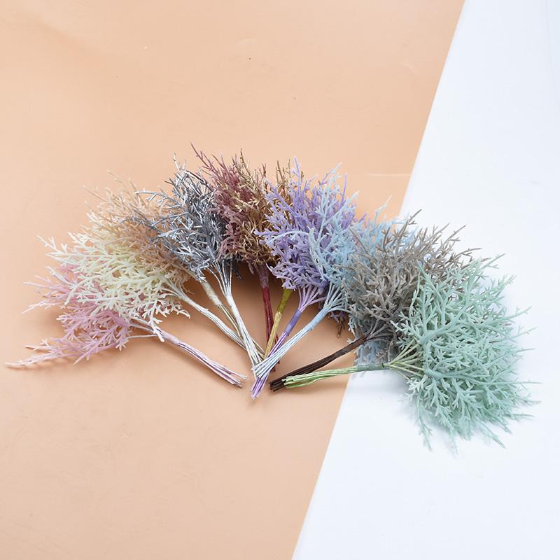 10 Stück Künstliche Pflanzen Günstig Weihnachten Scrapbooking DIY Geschenke Vase für Heimdeko Hochzeit Brosche Braut Accessoires Ausverkauf
