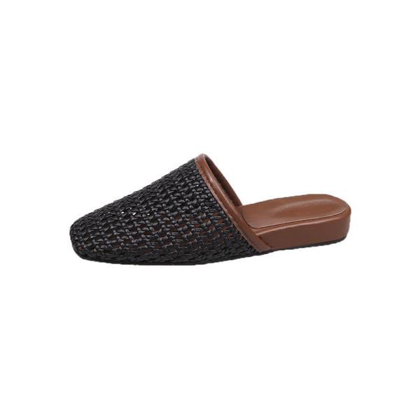 Fashion Low PU Fabric Rubber Hoof Heels Fretwork Low Fretwork Fabric PU Rubber Hoof