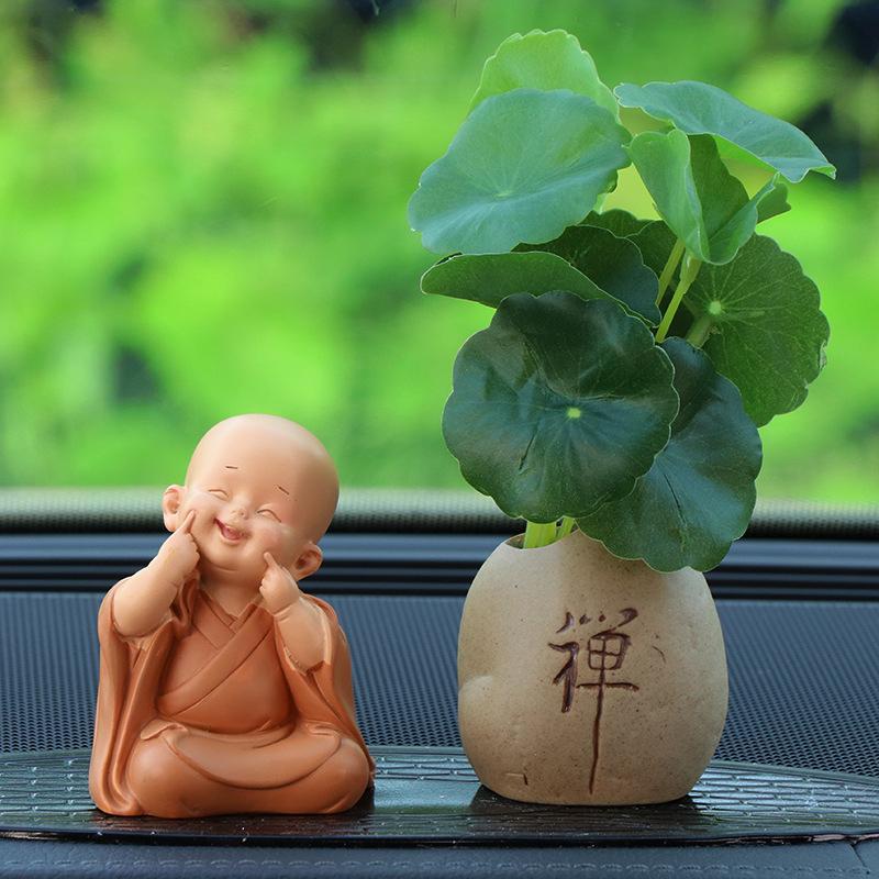 

The New Ping An Little Monk Peaceful Little Monk Car Interior Decoration Buddha Zen Monastery Car Accories Str Relief M Driver S D4