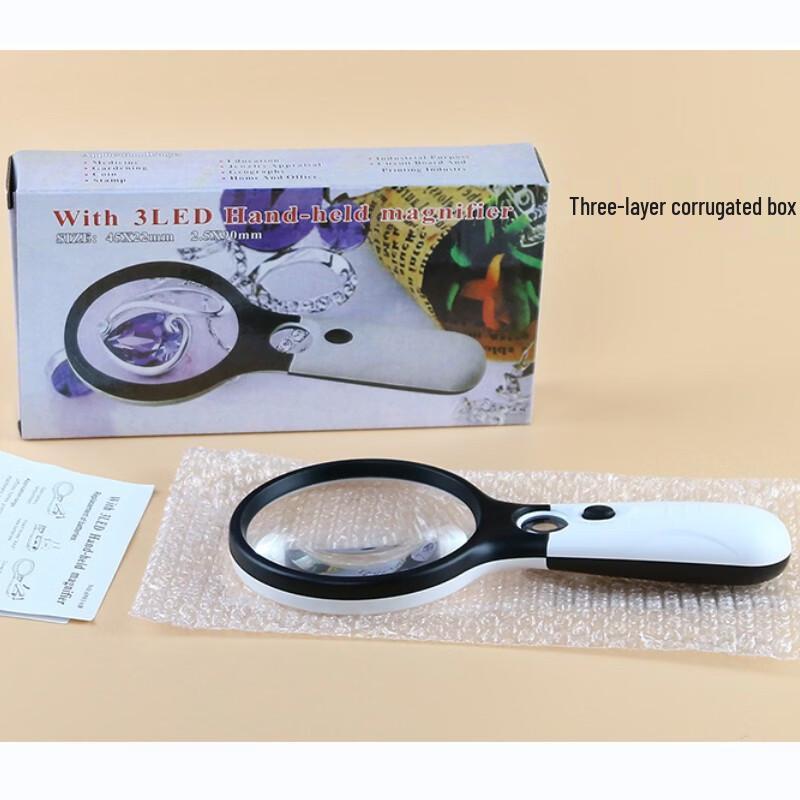 Miflame Handheld Magnifying Glass with LED Light