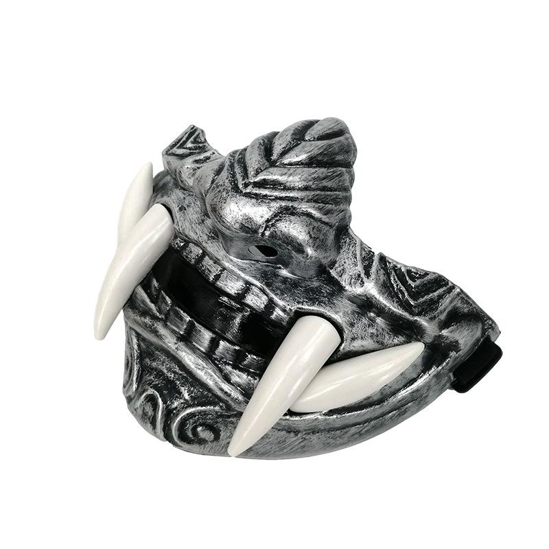 Halloween Red Prajna Mask cosplay Japanese-style half-face Hannya mask for parties and events