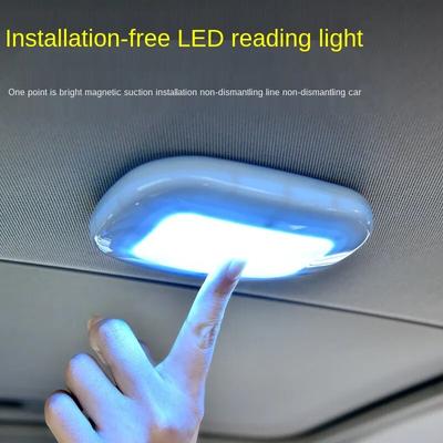 Plafoniere per auto 10 LED Luce di lettura notturna Ricarica USB Lampada a cupola magnetica Lampada per bagagliaio Luce interna decorativa per auto a LED