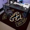 Who Dat Nation Football Rug Office Carpet Non-Slip Mat, Chair Rug Floor Covering for Gaming, Bedroom, Living Room , Home Decor Christmas Gift