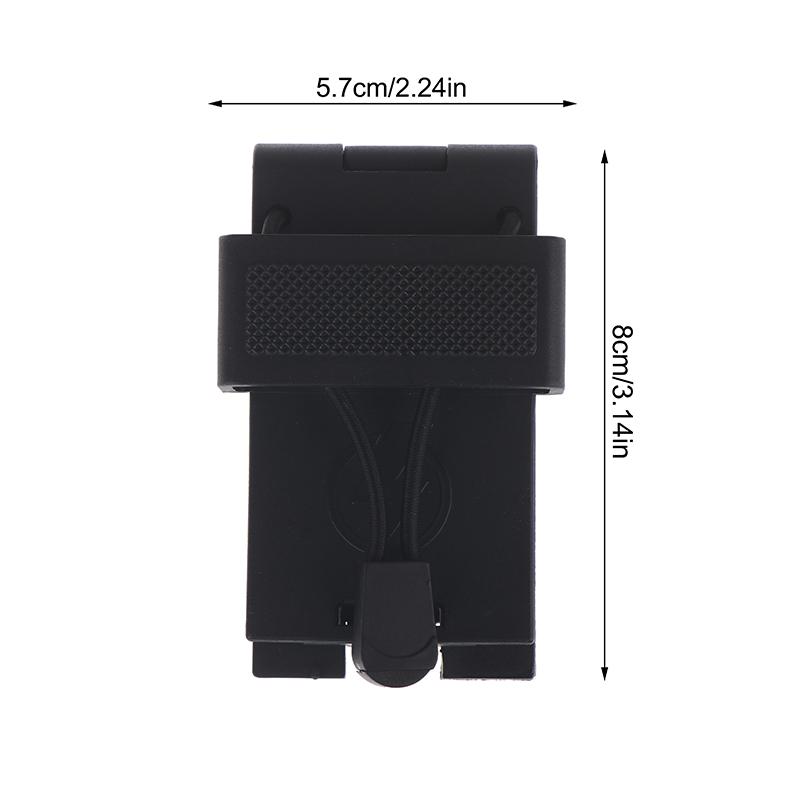 Radio Belt Clip Holder Radio Carry Holster Plastic Compact Secure Black Anti Slip For Law Enforcement Duty Belt