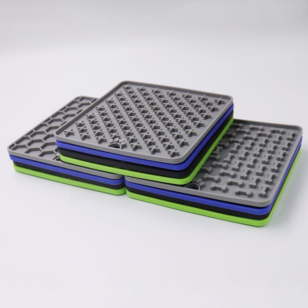 Set Leccapiedi in Silicone con Ventosa per Animali Domestici: Trio Slow Feed & Arricchimento per Cani.