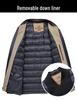 Men's High-End Winter Down Jacket: Middle-Aged & Elderly Business Casual, Thickened Warm Hooded Coat
