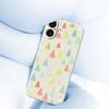 For iPhone 17 Case Colorful Trees Pattern Printing Straight Edge TPU Phone Back Cover