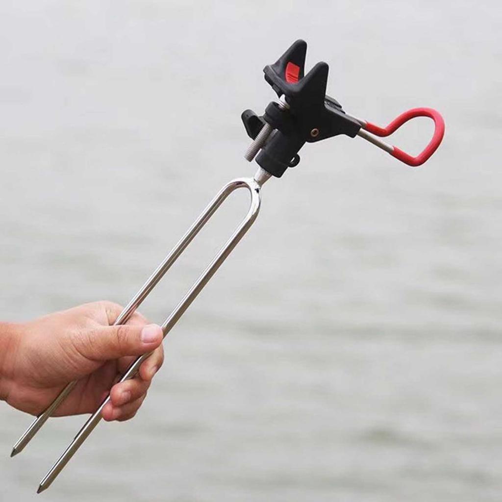 2pcs Fishing Rod Stand Universal Holders Set Multi-Function Ground Spike for Hand and Sea Fishing Rods