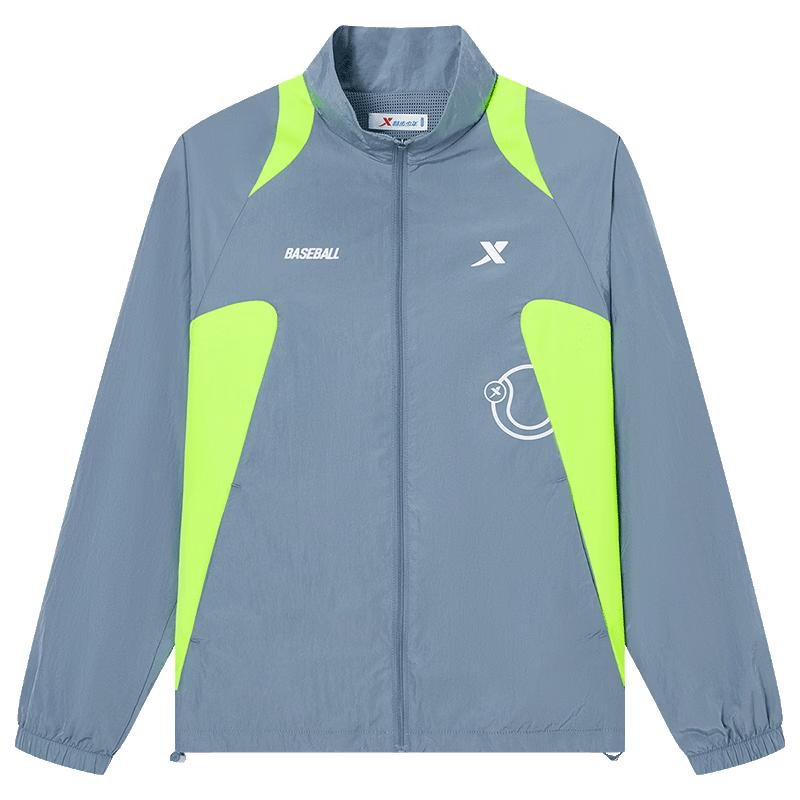 Xtep Youth Unisex Lightweight Color-block Windbreaker 160