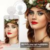 Mini Selfie Ring Light Rechargeable Selfie LED Camera Light with 3 Levels of Brightness Makeup