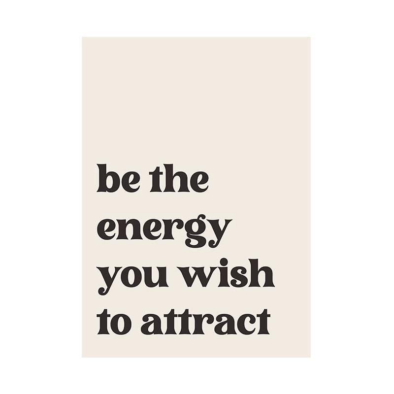 Закон притяжения принт в стиле бохо художественная цитата проявление холст плакат — фото 8