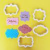 1 buc Vintage placă cadru Cookie Cutter Set Plastic biscuiți mucegai tort decorare instrumente Cookie mucegai