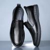 2015 Men's Leather Shoes Summer Breathable Non-slip Soft Sole Middle-aged Popular Pu Business Comfortable Men's Shoes