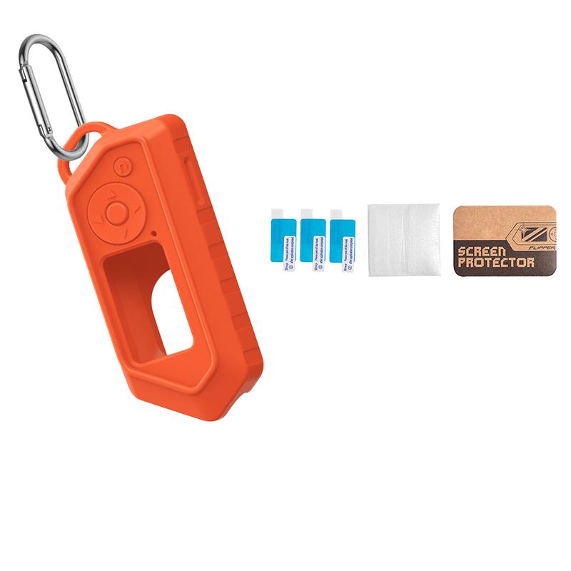 Black Silicone Case 3pcs Screen Film Cover Game Console Screen Protector For Flipper Zero Electronic Game Accessories Gift