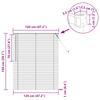 Black Venetian Blind 150 x 120 cm 25 mm PVC