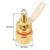 10pcs Gold-plated Pure Copper Binding Post Speaker Amplifier Terminal 4MM Banana Plug Socket DIY Audio Plugs Jack Connectors