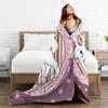 Marie Cat Cartoon  Warm Soft Blanket  Camping Plush Throw Blanket Fashion Home Decor Flannel Bedspread Sofa Bed Cover