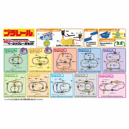 TAKARA TOMY "PLARAIL 10 Layouts Can Be Created! Basic Rail Set" Train Train Toy for Ages 3 and Up Passes Toy Safety Standards ST Mark Certification PL