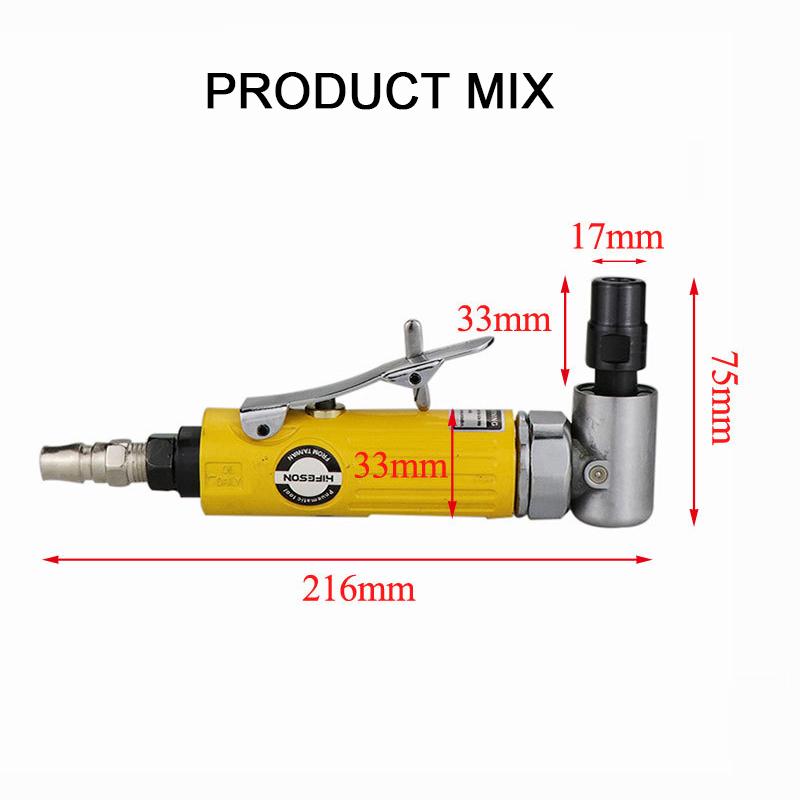 The Latest Pneumatic 90 Degree Engraving Grinder L-type Pneumatic Grinder Pneumatic Wind Mill Auto Repair Tool