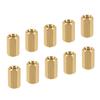 YOKIVE 10pcs M5 Spacers Brass Hex PCB Standoff Nuts for Height Consistency Motherboard Circuit Board Electronics Gold Tone 10mm
