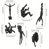 1Pc American Retro Industrial Style Climbing Figure Background Wall Decoration Pendant
