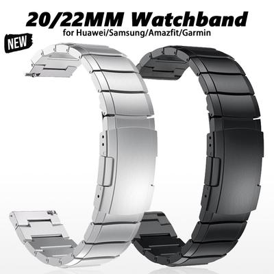 Stainless Steel Band 20mm 22mm Strap for Huawei GT5 Pro 46mm Ultimate Metal Bracelet for Samsung Galaxy 7 6 5 44mm 40mm Amazfit