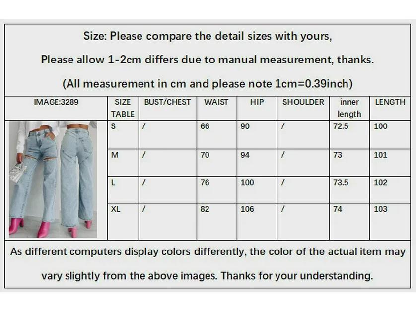 2025 Women's High Waist Straight-Leg Jeans with Chain and Washed Finish
