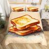 Cartoon Food Duvet Cover Twin Queen Size Yummy Dessert Bedding Set, Ice Cream Pattern Comforter Cover for Kids Girls Room Dorm
