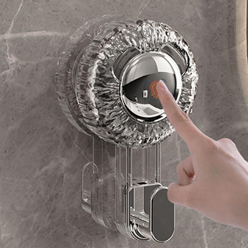Haus & Badezimmer Starker Haken - Drehbarer Vakuumsaugnapf, Wasserwellenmuster, Tragfähiger Multifunktionaler Klebehaken