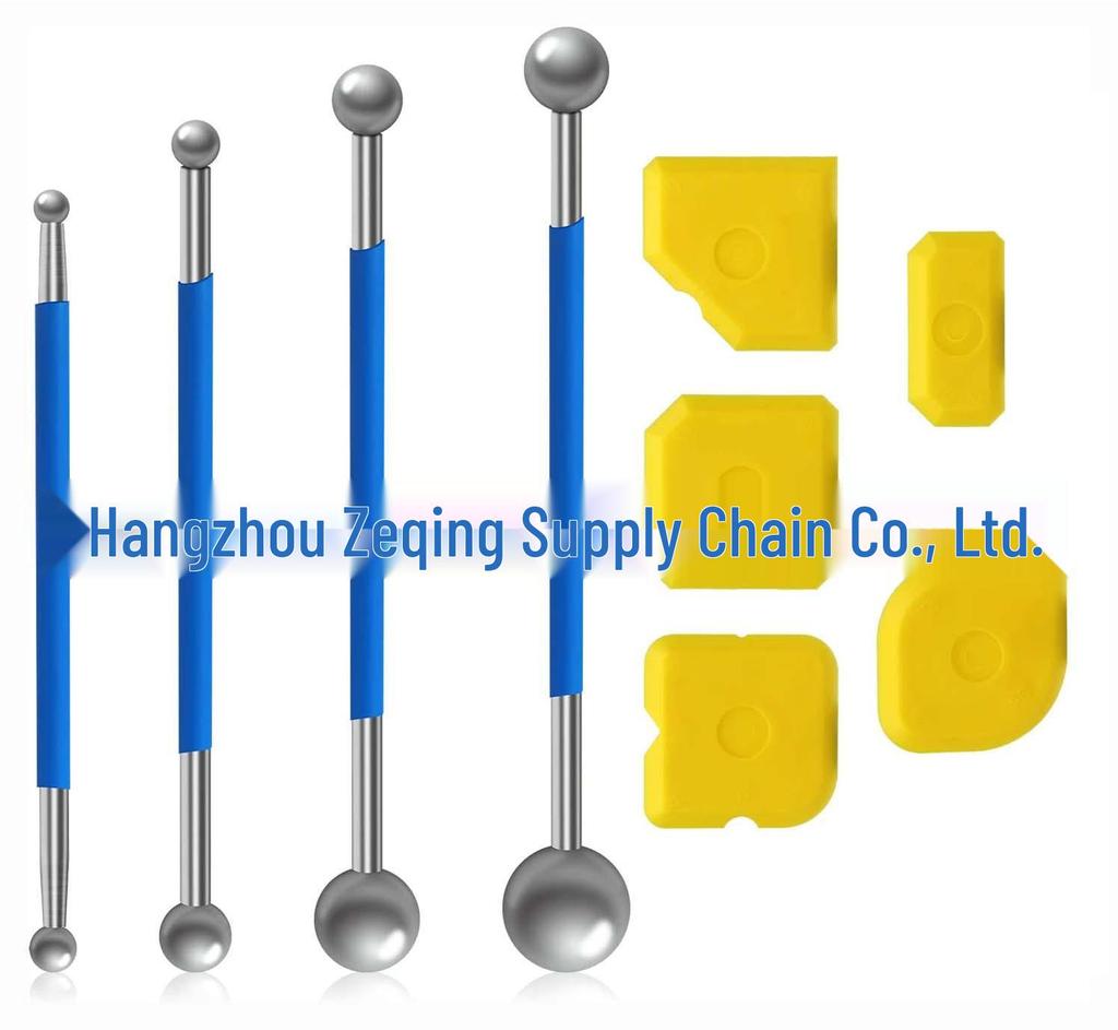 Tile Seam Pressing and Scraping Tool Set - 9 Pieces