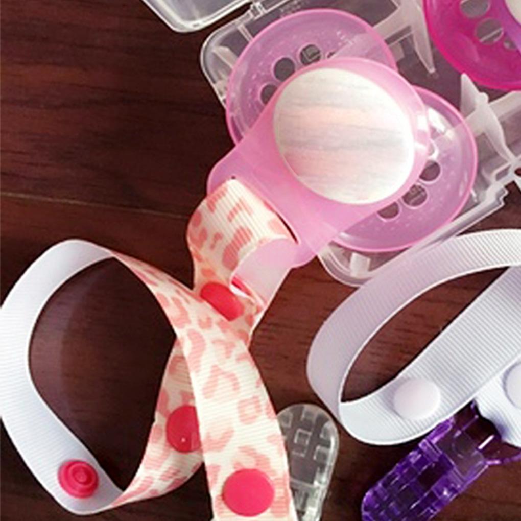 Baby Dummy Holder Clip Adapter Silicone Baby Toddler Accessories Solid Color Clips Adapter 48*32mm
