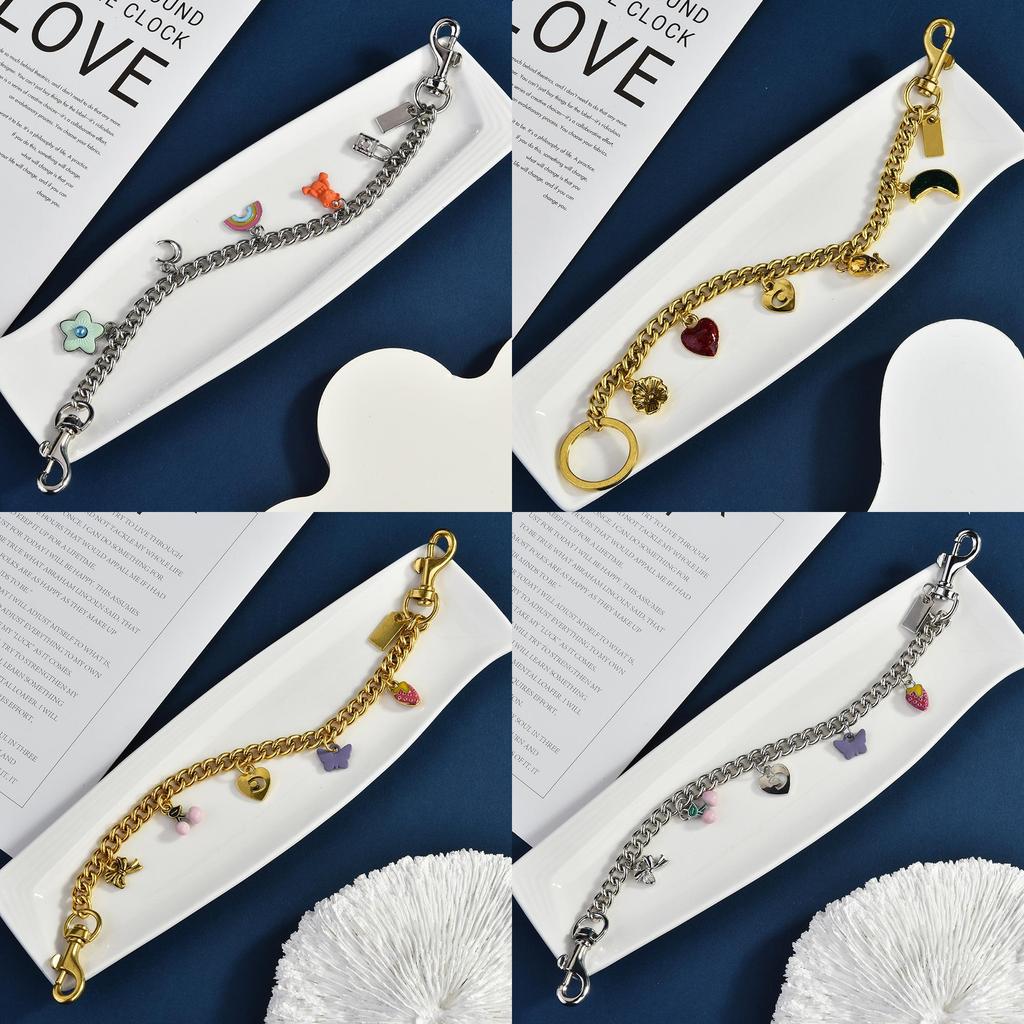 Summer Fruit Pendant Bag Charm With Metal Chain For Fashionable Women