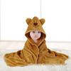 Newborn Hooded Coral Fleece Swaddle Blanket - Absorbent, Universal for All Seasons