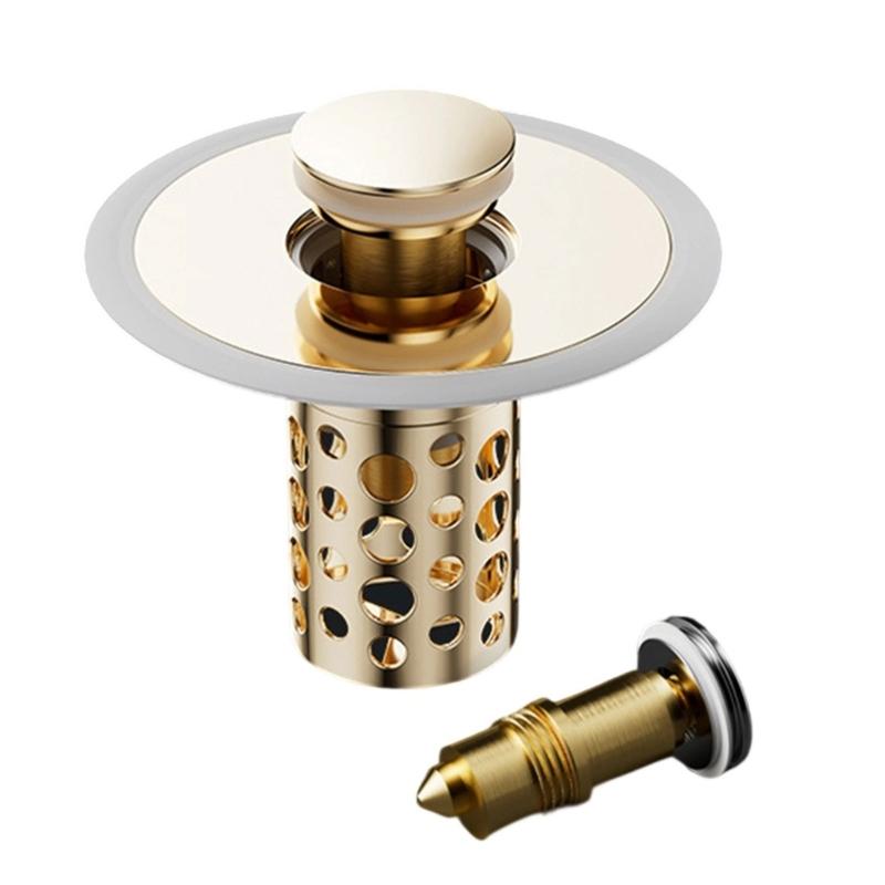 Practical Bathtubs Drain Stoppers And Drain Collector Bounces Designs Without Clog Filter Basket Accessory for Drain