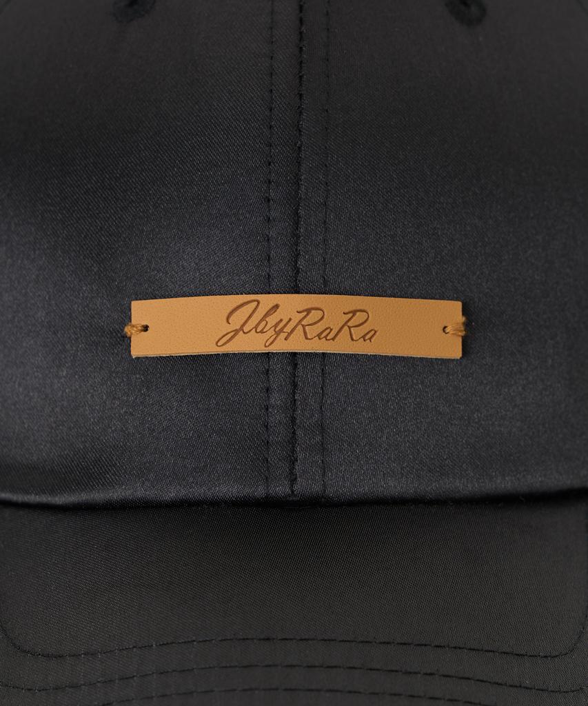 JBYRARA Lara Classic Logo Satin Cap_Black