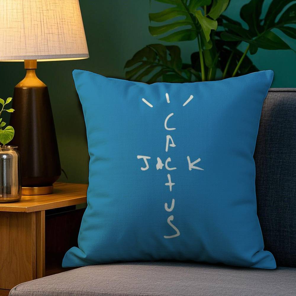 

Cool CCactus Jack Pillow Case Plush Fabric Soft Double Sided Print Sofa Cushion Cover Throw Pillow Covers 30x30cm